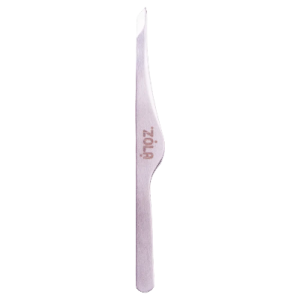 ZOLA Професионална скосявана пинсета за вежди SILVER