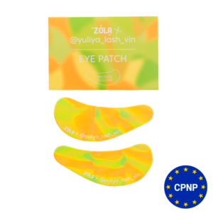 ZOLA Silicone Eye Patch – Оранжево-зелен мрамор (многократна употреба)