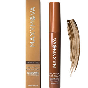 MAXYMOVA Brow Gel Cappuccino – оцветяващ гел за вежди в светъл кафяв нюанс за естествено плътни и оформени вежди