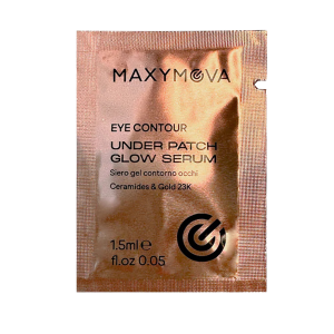 UNDER PATCH GLOW SERUM – 23K ЗЛАТО, ХИДРАТИРАЩ И РЕВИТАЛИЗИРАЩ СЕРУМ ЗА КОНТУР ОКОЛО ОЧИТЕ – 1,5 ml MAXYMOVA
