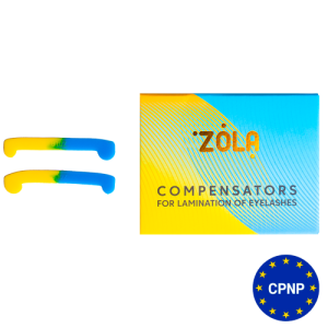 КОМПЕНСАТОРИ ZOLA ЗА ЛАМИНИРАНЕ НА МИГЛИ ЖЪЛТО-СИНИ – 2 броя