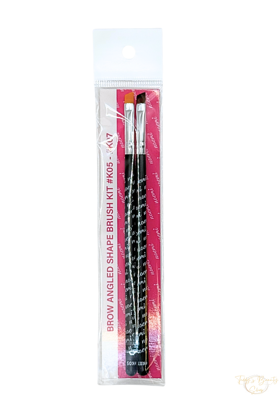 Noemi Angled Brush Set Комплект скосени четки за вежди – K05 и K07 (2 броя) - Image 3