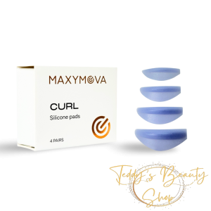 CURL Maxymova – професионални силиконови подложки за ламиниране на мигли, индиго, 4 чифта